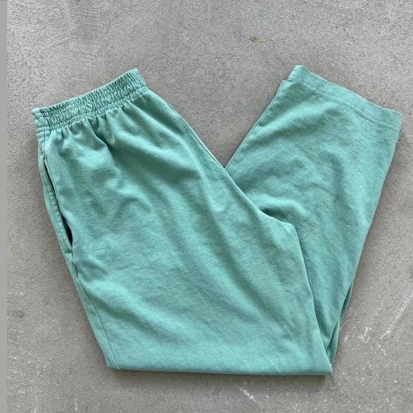 Los Angeles Apparel HEAVY JERSEY GARMENT DYE CASUAL PANTS XS Atlantic green - Picture 10 of 10